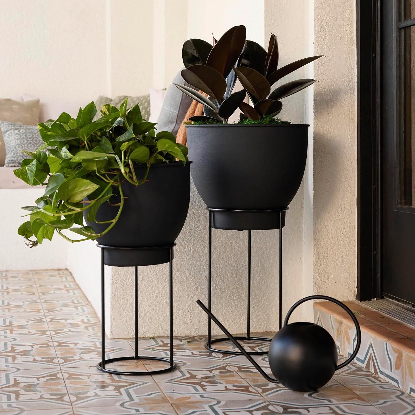 Fresca 84 Oz. Black Watering Can - 1 Each