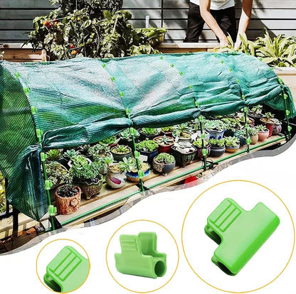 24pcs 19mm Garden Clamp, Greenhouse PVC Tube Clip for 18-20mm Pole