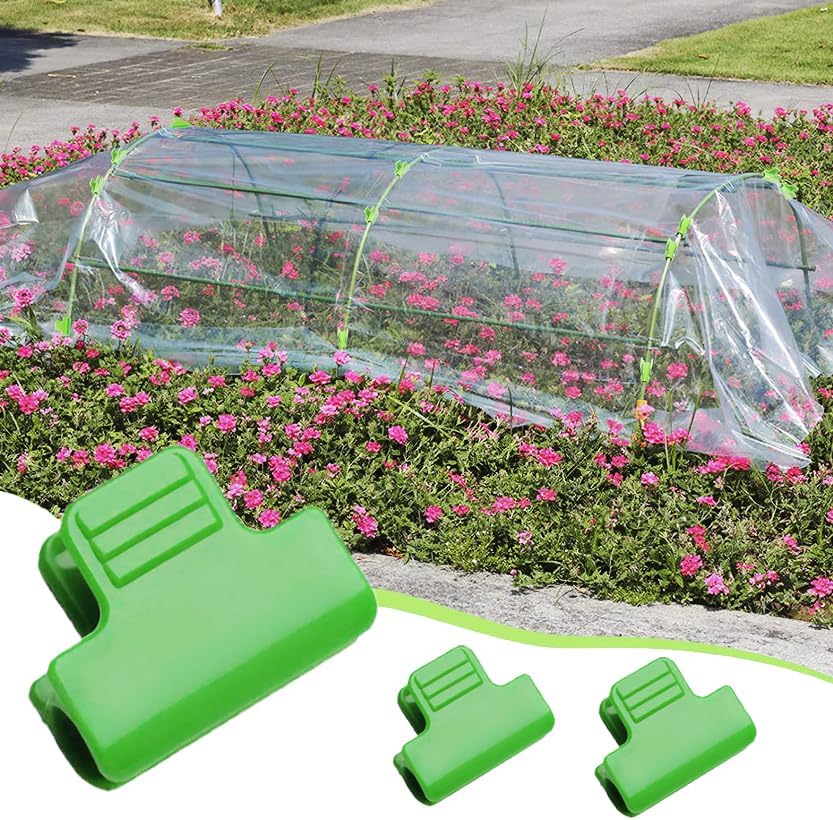 24pcs 19mm Garden Clamp, Greenhouse PVC Tube Clip for 18-20mm Pole