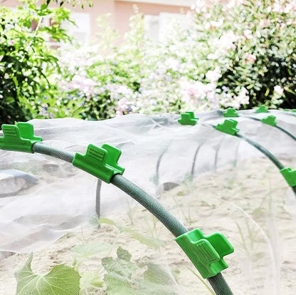 24pcs 19mm Garden Clamp, Greenhouse PVC Tube Clip for 18-20mm Pole
