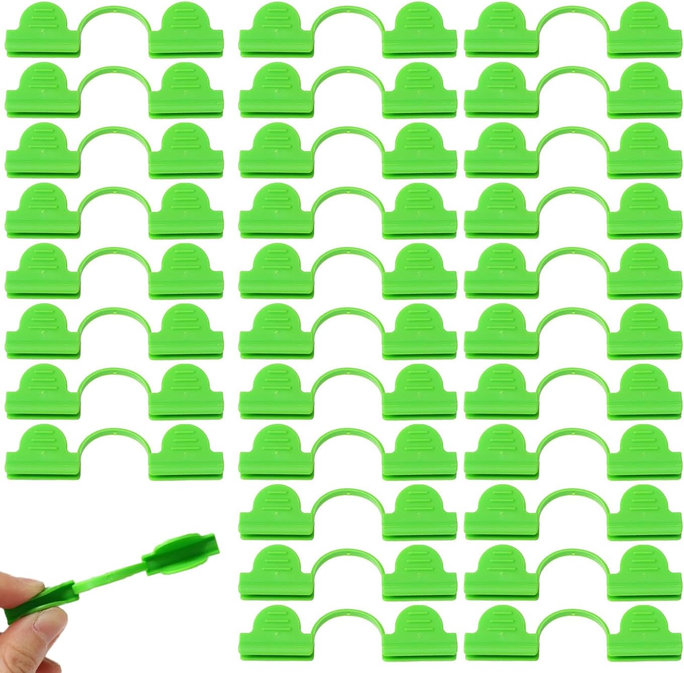 24pcs 19mm Garden Clamp, Greenhouse PVC Tube Clip for 18-20mm Pole
