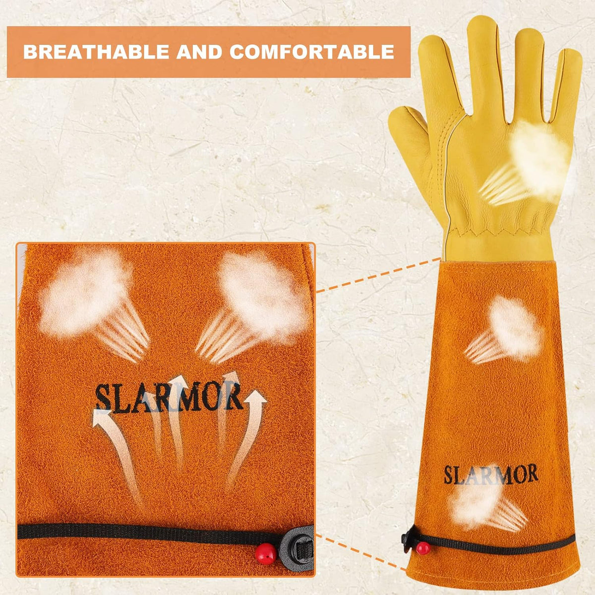 Gardening Gloves for Women Men, Long Thorn Proof Rose Pruning Glove