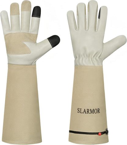 Gardening Gloves for Women Men, Long Thorn Proof Rose Pruning Glove