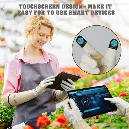 Gardening Gloves for Women Men, Long Thorn Proof Rose Pruning Glove