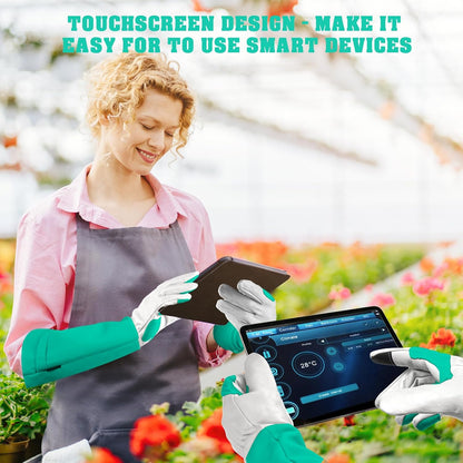 Gardening Gloves for Women Men, Long Thorn Proof Rose Pruning Glove