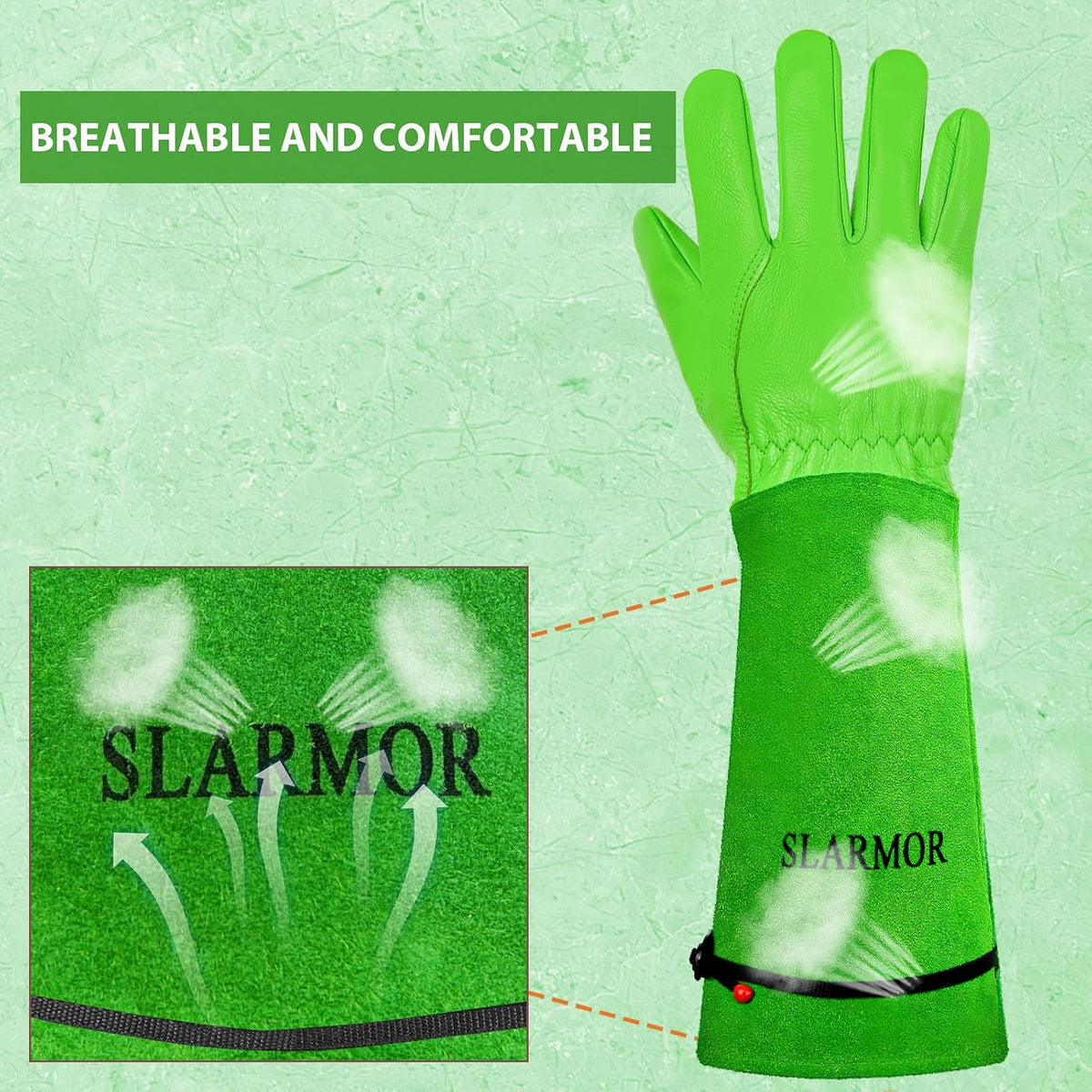 Gardening Gloves for Women Men, Long Thorn Proof Rose Pruning Glove