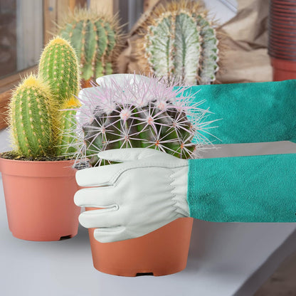 Gardening Gloves for Women Men, Long Thorn Proof Rose Pruning Glove
