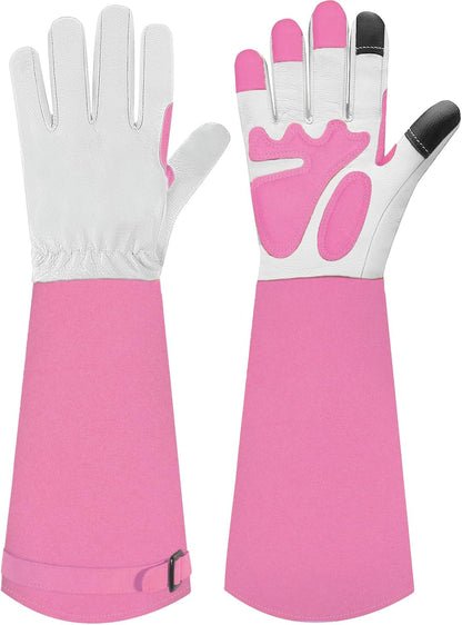 Gardening Gloves for Women Men, Long Thorn Proof Rose Pruning Glove