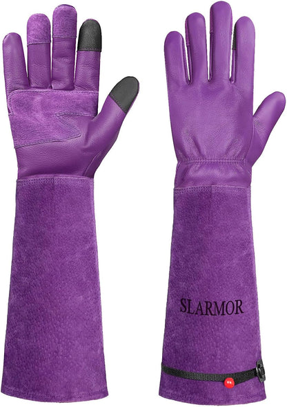 Gardening Gloves for Women Men, Long Thorn Proof Rose Pruning Glove