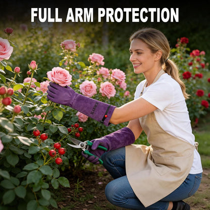 Gardening Gloves for Women Men, Long Thorn Proof Rose Pruning Glove