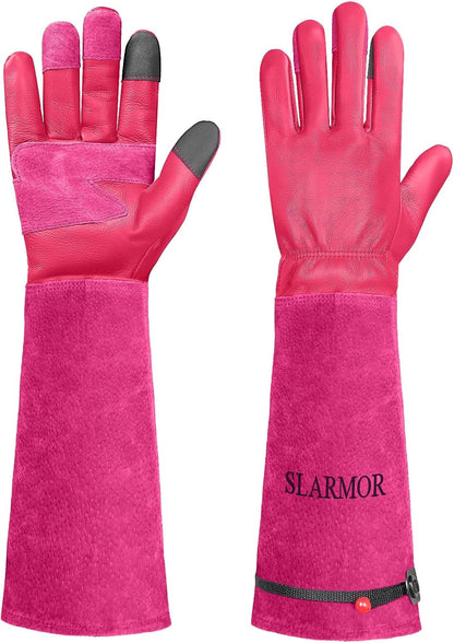 Gardening Gloves for Women Men, Long Thorn Proof Rose Pruning Glove