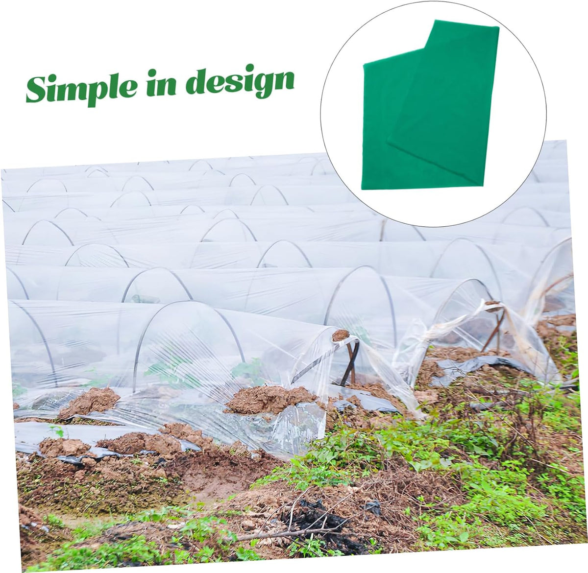 Plant Frost Cover Thickened Non-Woven Vegetable Insulation Blanket for Outdoor Use Reusable Floating Row and Breathable