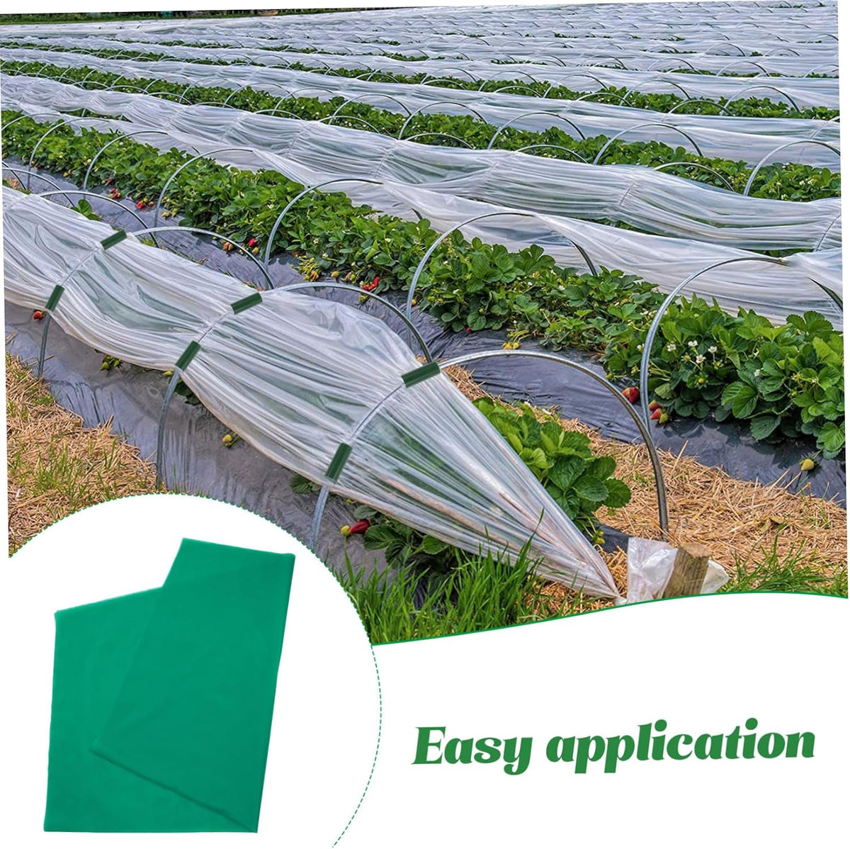 Plant Frost Cover Thickened Non-Woven Vegetable Insulation Blanket for Outdoor Use Reusable Floating Row and Breathable