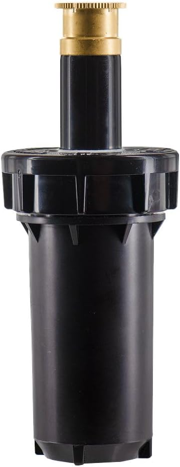 80330 2" Professional Series Adjustable Pressure-Regulating Spray Sprinkler Body with Brass 15' x 5' Center-Strip Pattern Nozzle