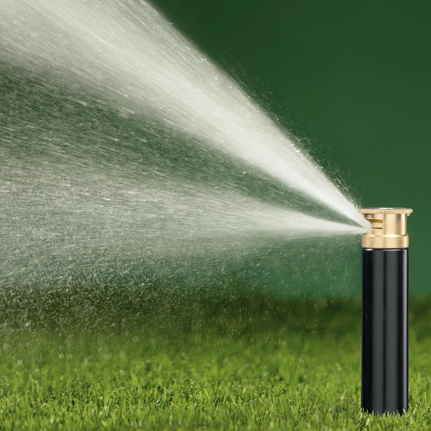 80330 2" Professional Series Adjustable Pressure-Regulating Spray Sprinkler Body with Brass 15' x 5' Center-Strip Pattern Nozzle