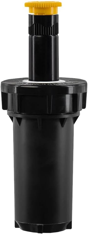 80330 2" Professional Series Adjustable Pressure-Regulating Spray Sprinkler Body with Brass 15' x 5' Center-Strip Pattern Nozzle