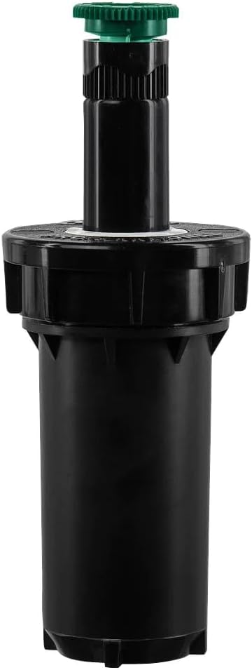 80330 2" Professional Series Adjustable Pressure-Regulating Spray Sprinkler Body with Brass 15' x 5' Center-Strip Pattern Nozzle