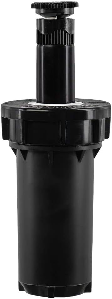80330 2" Professional Series Adjustable Pressure-Regulating Spray Sprinkler Body with Brass 15' x 5' Center-Strip Pattern Nozzle