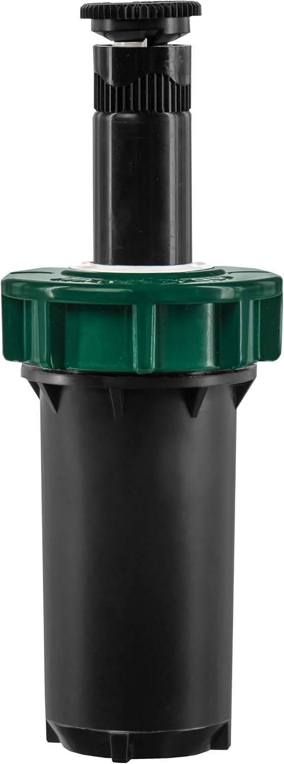 80330 2" Professional Series Adjustable Pressure-Regulating Spray Sprinkler Body with Brass 15' x 5' Center-Strip Pattern Nozzle