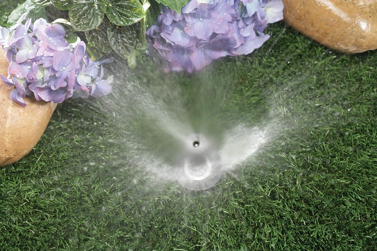 80330 2" Professional Series Adjustable Pressure-Regulating Spray Sprinkler Body with Brass 15' x 5' Center-Strip Pattern Nozzle