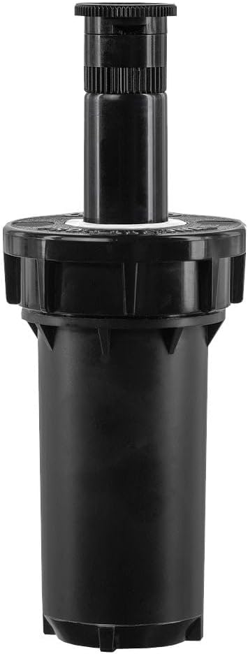 80330 2" Professional Series Adjustable Pressure-Regulating Spray Sprinkler Body with Brass 15' x 5' Center-Strip Pattern Nozzle