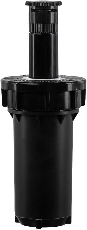 80330 2" Professional Series Adjustable Pressure-Regulating Spray Sprinkler Body with Brass 15' x 5' Center-Strip Pattern Nozzle