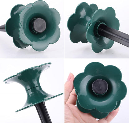 Garden Hose Guide Spikes, 4 Pack Hose Guide Garden Water Hoses Spike Garden Stakes Long Plastic Spike Plant Saver Tool for Plant Protection Yard Garden