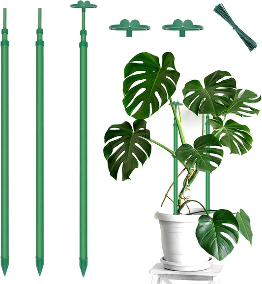 Extendable Plant Stakes,Length Scalable From17.9to42.3IN Plant SupportStake
