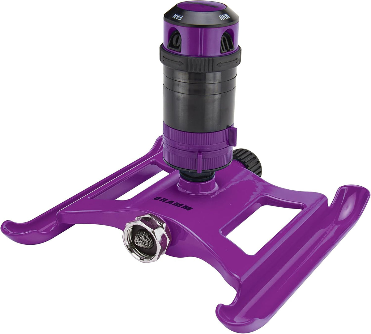 Metal Base, Green 15024 ColorStorm 9-Pattern Turret Sprinkler with Heavy-Duty Meta