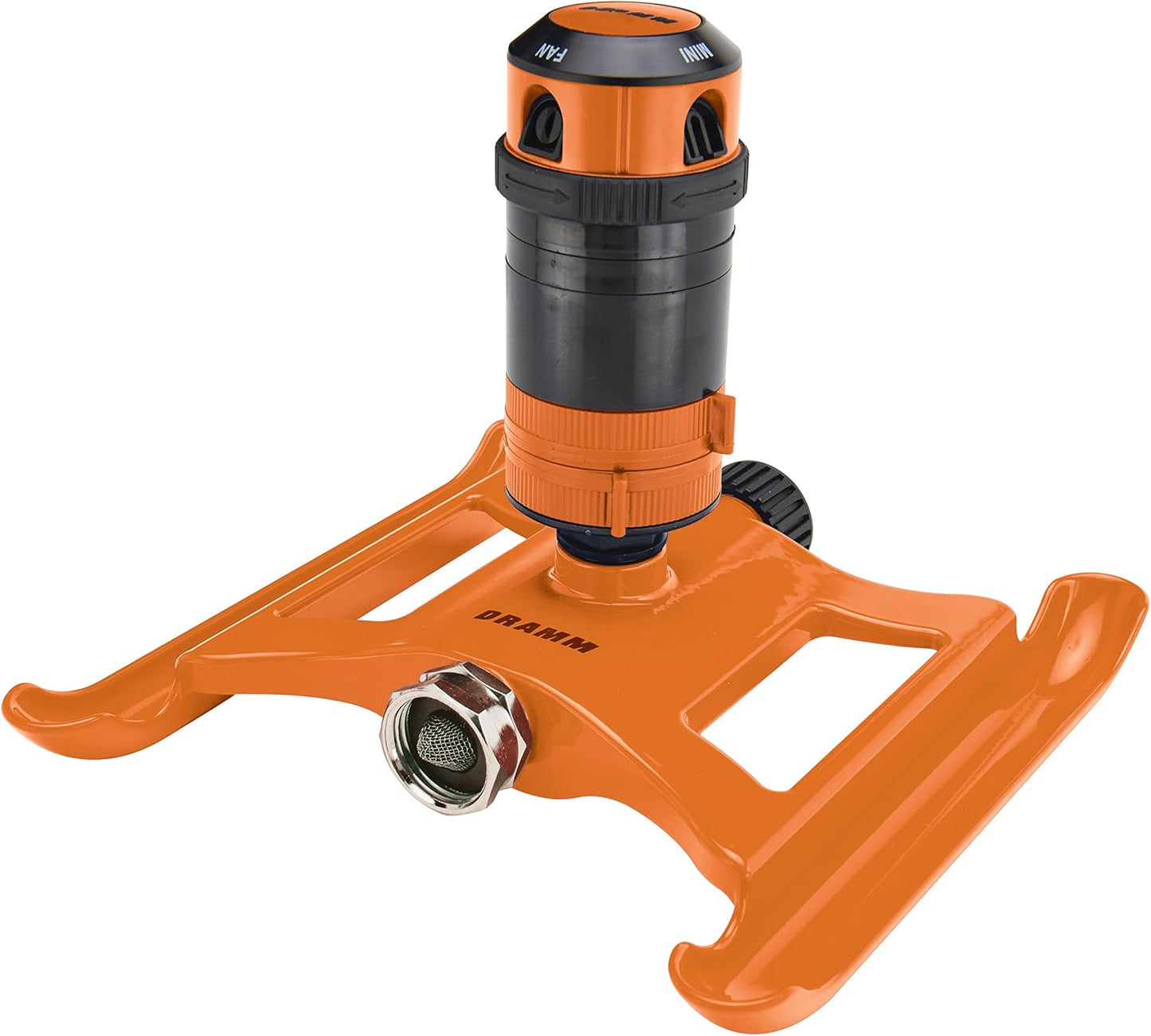 Metal Base, Green 15024 ColorStorm 9-Pattern Turret Sprinkler with Heavy-Duty Meta