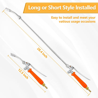 29"Sprayer Wand, Stainless Steel, Adjustable Nozzle, 3/8"Hose, 2 pack