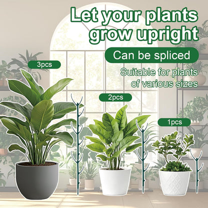 15 Pack Stackable Plant Support Stakes, Climbing Plant Support Pole, Philodendron Garden Stakes for Potted Plants, Plant Holder Stick for Monstera, Pothos