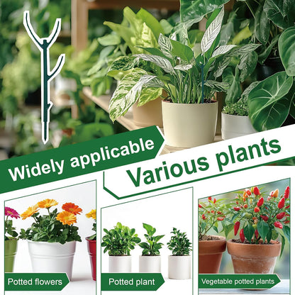 15 Pack Stackable Plant Support Stakes, Climbing Plant Support Pole, Philodendron Garden Stakes for Potted Plants, Plant Holder Stick for Monstera, Pothos