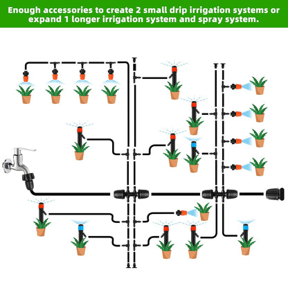 240FT DIY Automatic Drip Irrigation System Kit for Garden