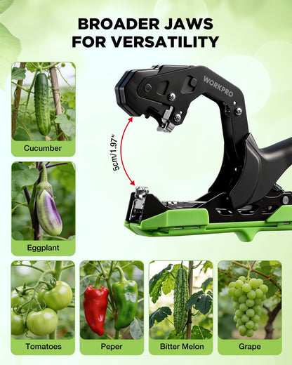 Plant Tying Machine with Gloves & 20 Rolls of Tape & 10,000 Staples
