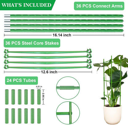 4Pack Tomato Cage for Garden, 50.2Inch Plant Support Garden Stakes