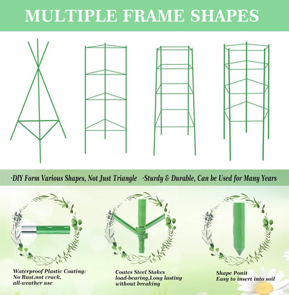 4Pack Tomato Cage for Garden, 50.2Inch Plant Support Garden Stakes