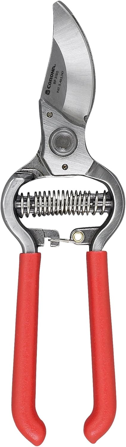 Corona BP 3180D Forged Classic Bypass Pruner with 1" Cutting Capacity, 1", Red