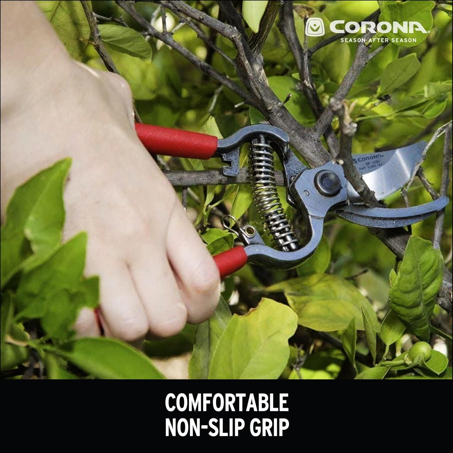 Corona BP 3180D Forged Classic Bypass Pruner with 1" Cutting Capacity, 1", Red