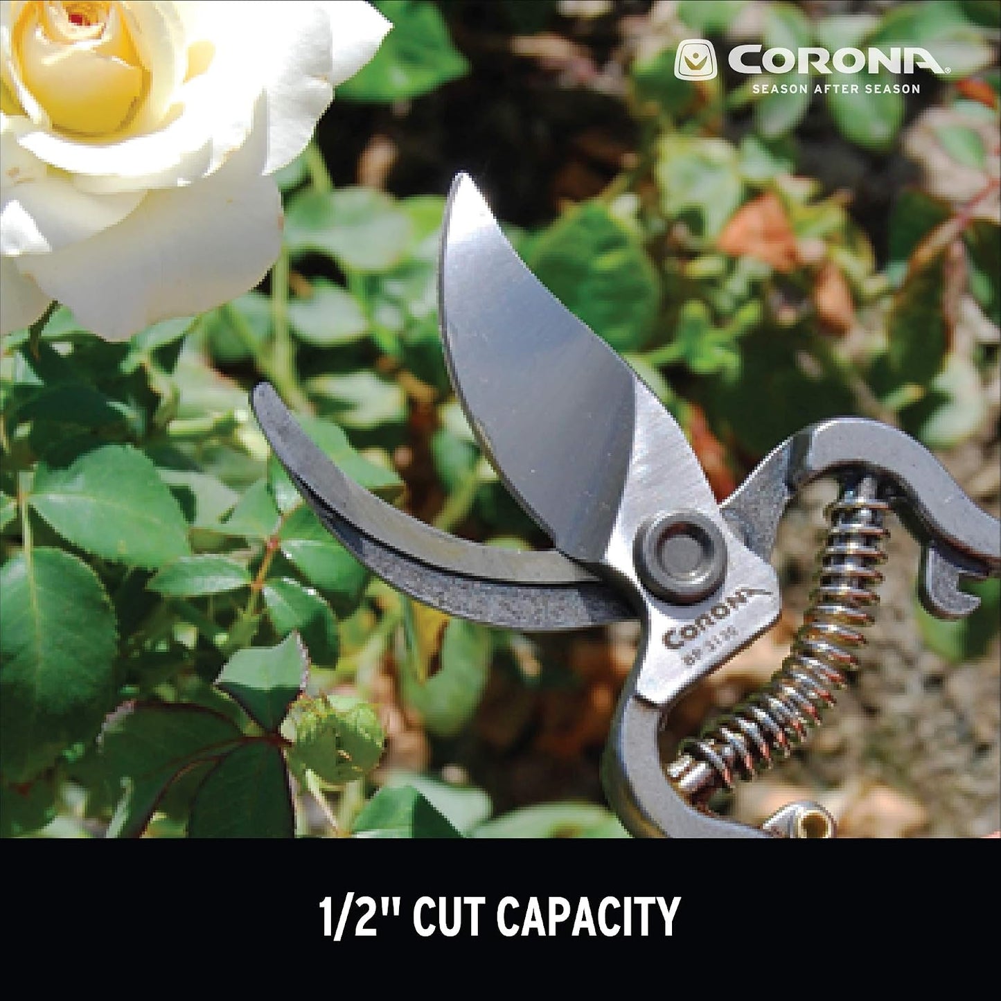 Corona BP 3180D Forged Classic Bypass Pruner with 1" Cutting Capacity, 1", Red