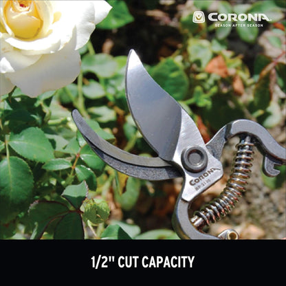 Corona BP 3180D Forged Classic Bypass Pruner with 1" Cutting Capacity, 1", Red