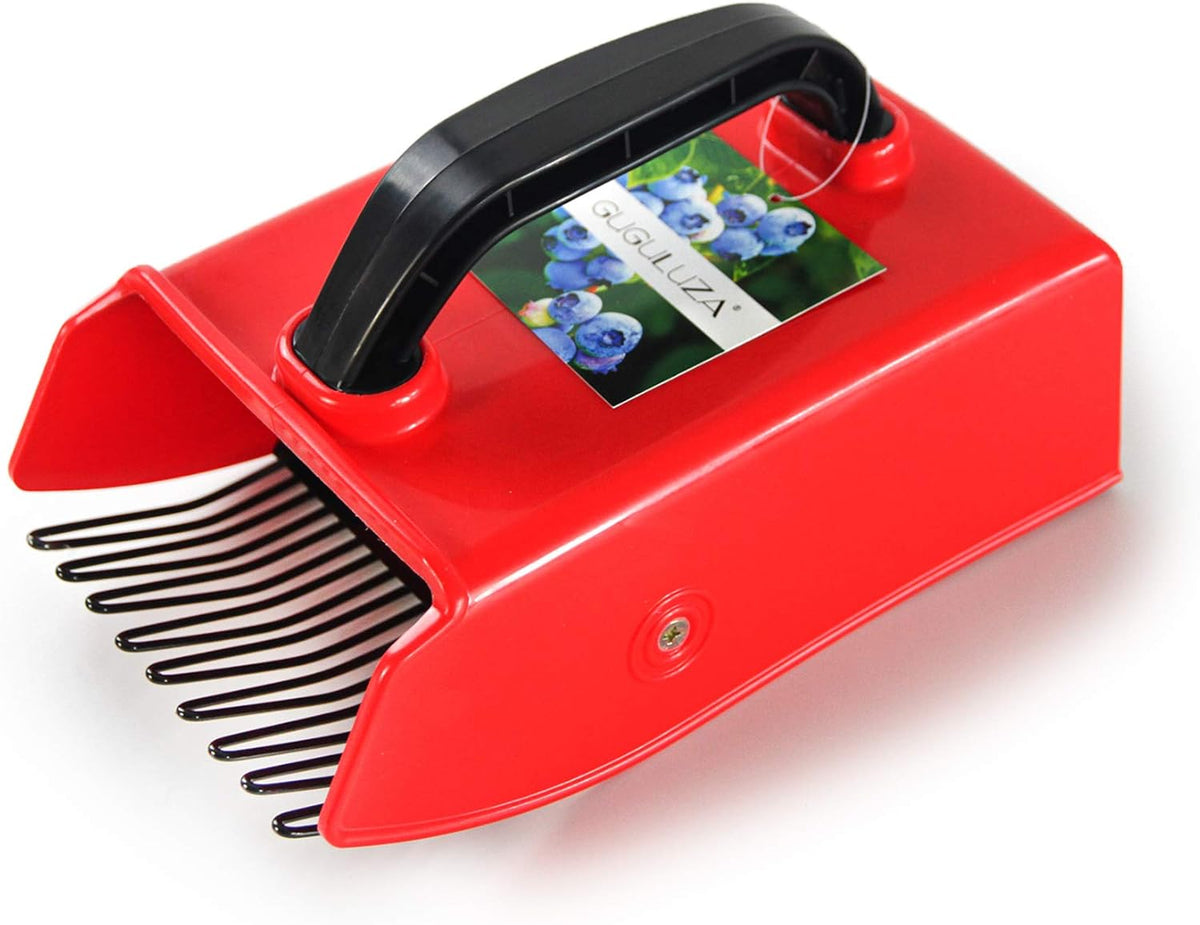 Berry Picker Scoop with Metal Comb, Ergonomic Handle Blueberry Harvester