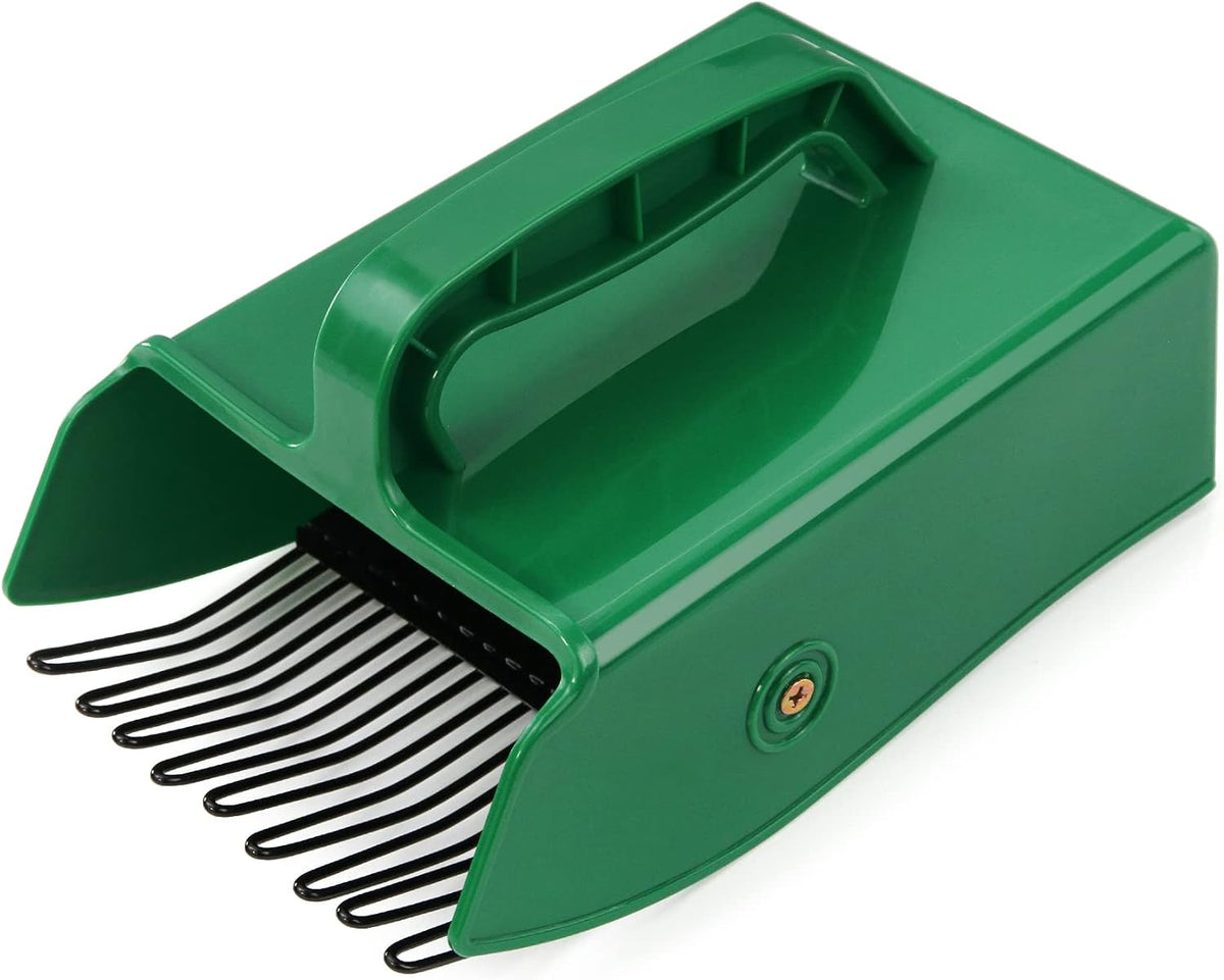 Berry Picker Scoop with Metal Comb, Ergonomic Handle Blueberry Harvester