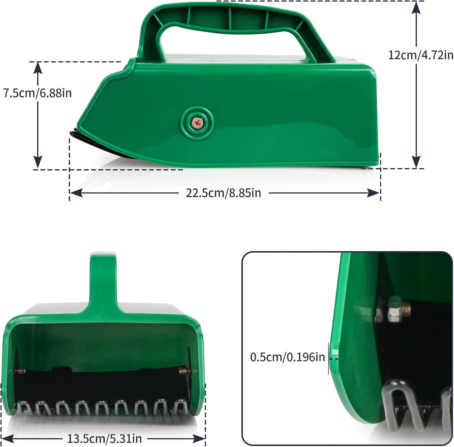 Berry Picker Scoop with Metal Comb, Ergonomic Handle Blueberry Harvester
