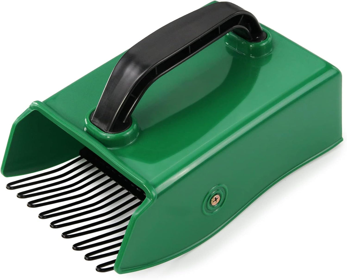 Berry Picker Scoop with Metal Comb, Ergonomic Handle Blueberry Harvester