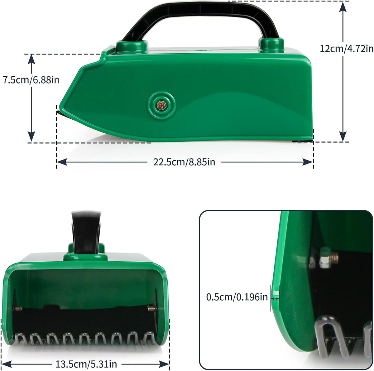 Berry Picker Scoop with Metal Comb, Ergonomic Handle Blueberry Harvester