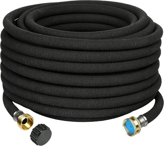 Soaker Hose 5/8" 75FT 1 Pack Garden Drip Hoses Aluminum Couplings