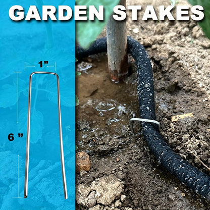 Soaker Hose 5/8" 75FT 1 Pack Garden Drip Hoses Aluminum Couplings
