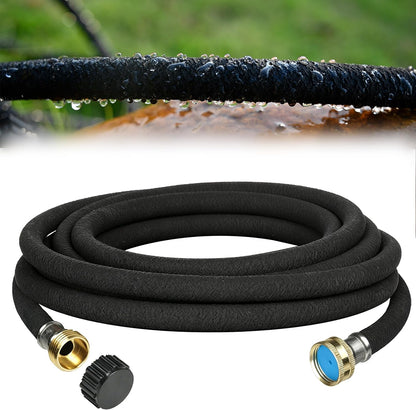 Soaker Hose 5/8" 75FT 1 Pack Garden Drip Hoses Aluminum Couplings