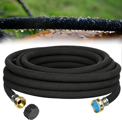 Soaker Hose 5/8" 75FT 1 Pack Garden Drip Hoses Aluminum Couplings
